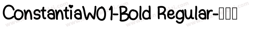 ConstantiaW01-Bold Regular字体转换